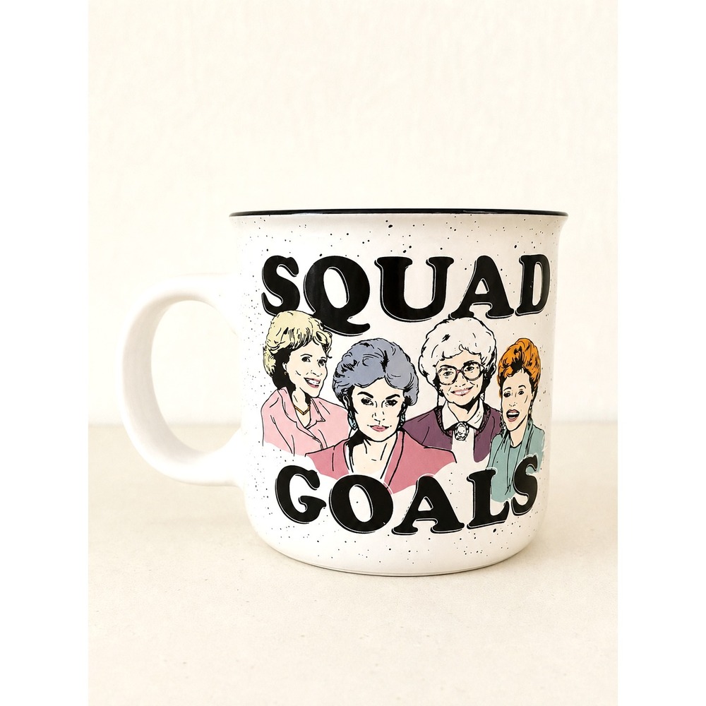 SQUAD GOALS The‎ Golden Girls Oversized 20 oz. Mug.  ABC Studios. California EUC